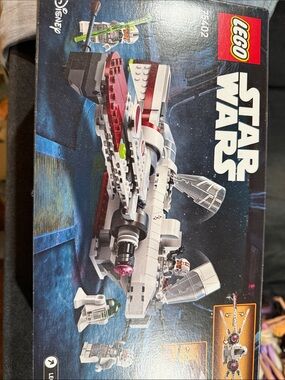 Lego Star Wars White Red Resistance Fighter Ship